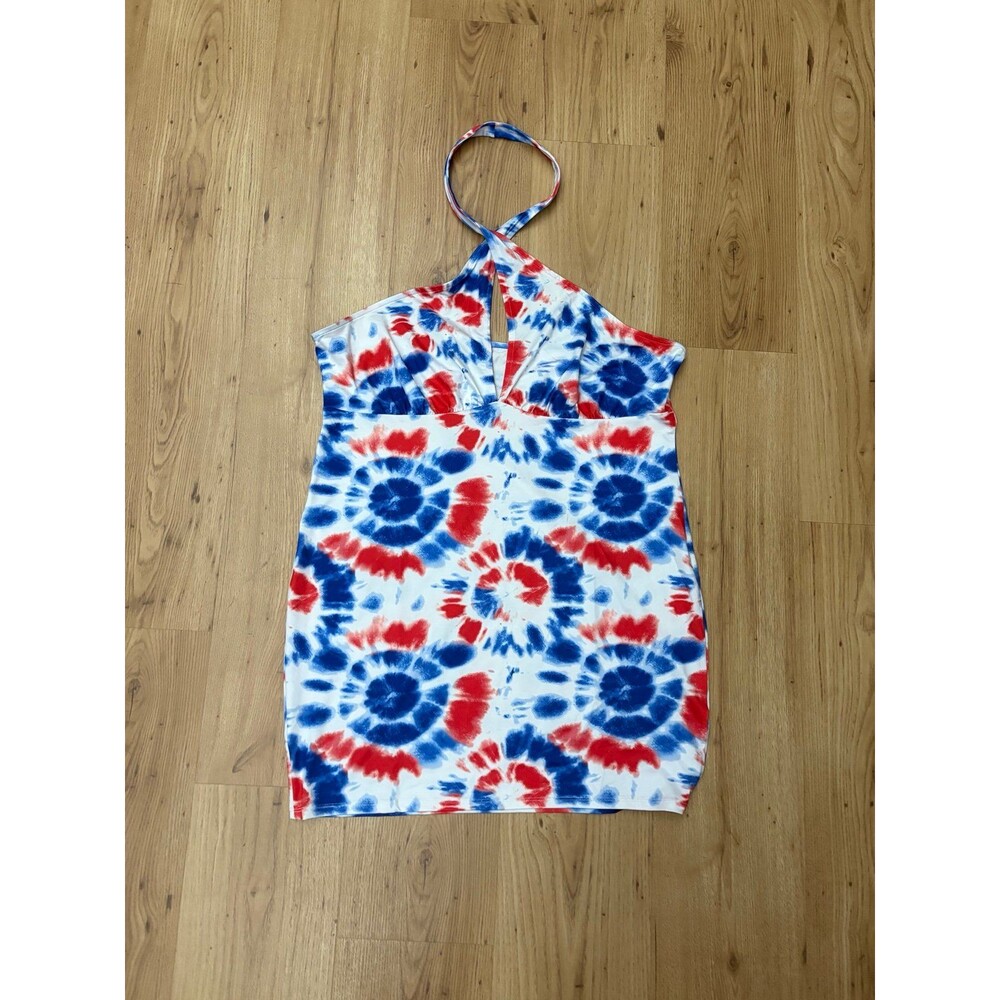 H&M Divided Red White and Blue Halter Dress